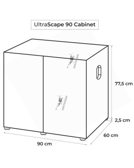 Aquael Ultrascape 90 Snow Kit Complet