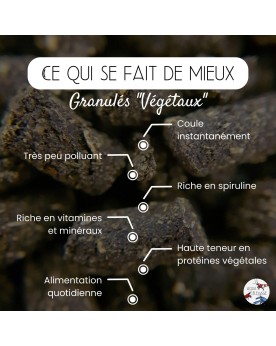 Aqua Elevage - Granulés Végétaux - 15g