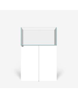 Kit WaterBox 90cm - 184L + Meuble Blanc Fire Aqua