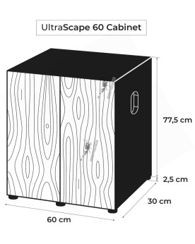 Aquael Ultrascape 60 Forest - Kit Aquarium + Meuble (Sans Rampe)