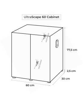 Aquael Ultrascape 60 Snow + Chihiros WRGB2