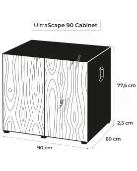 Aquael Ultrascape 90 Forest - Kit Aquarium + Meuble (Sans Rampe)